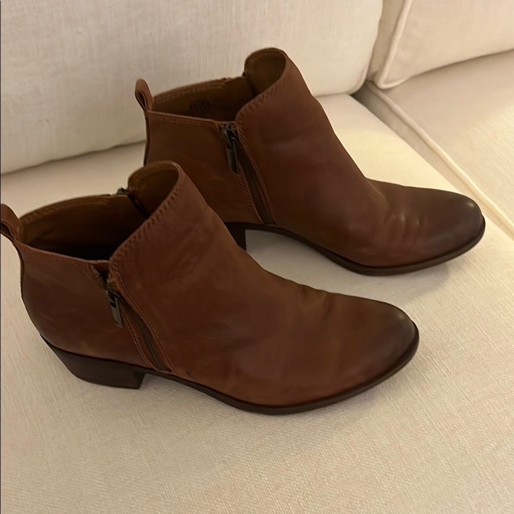 Brown Leather Ankle Boots
